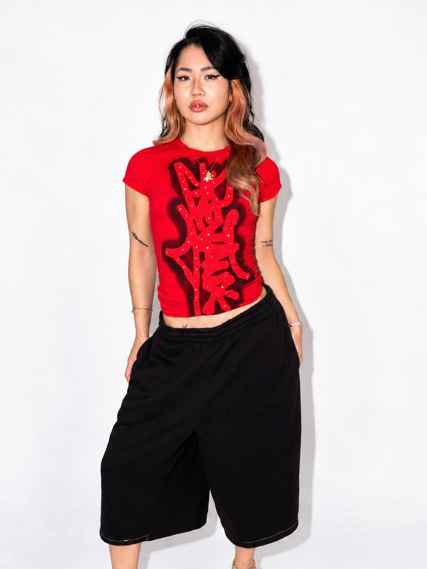 Cherry Graffiti Top
